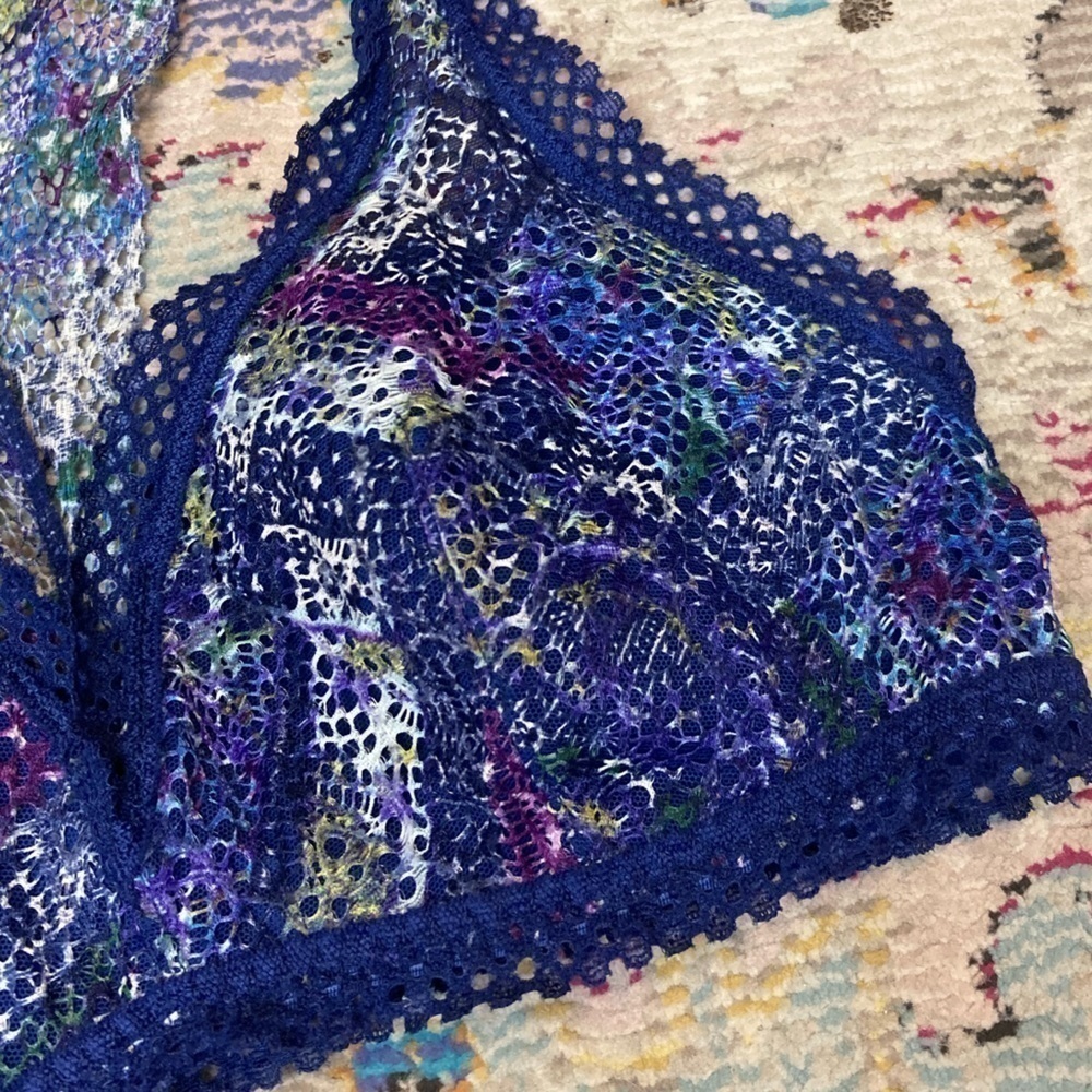 Victoria’s Secret Blue And Purple Bralette Size Small - Picture 3 of 9